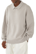 Essentials Knit Polo Sweater